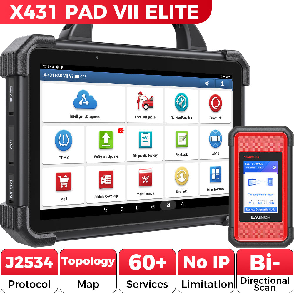 Launch X431 PAD VII  Pad7 Elite Diagnostic Tool 2 Years Free Update
