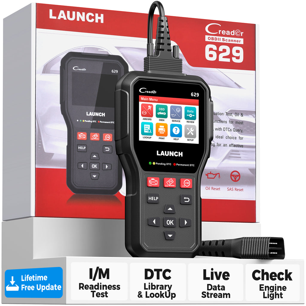 LAUNCH CR629 ABS SRS Scan Tool OBD2 Scanner with Active Test