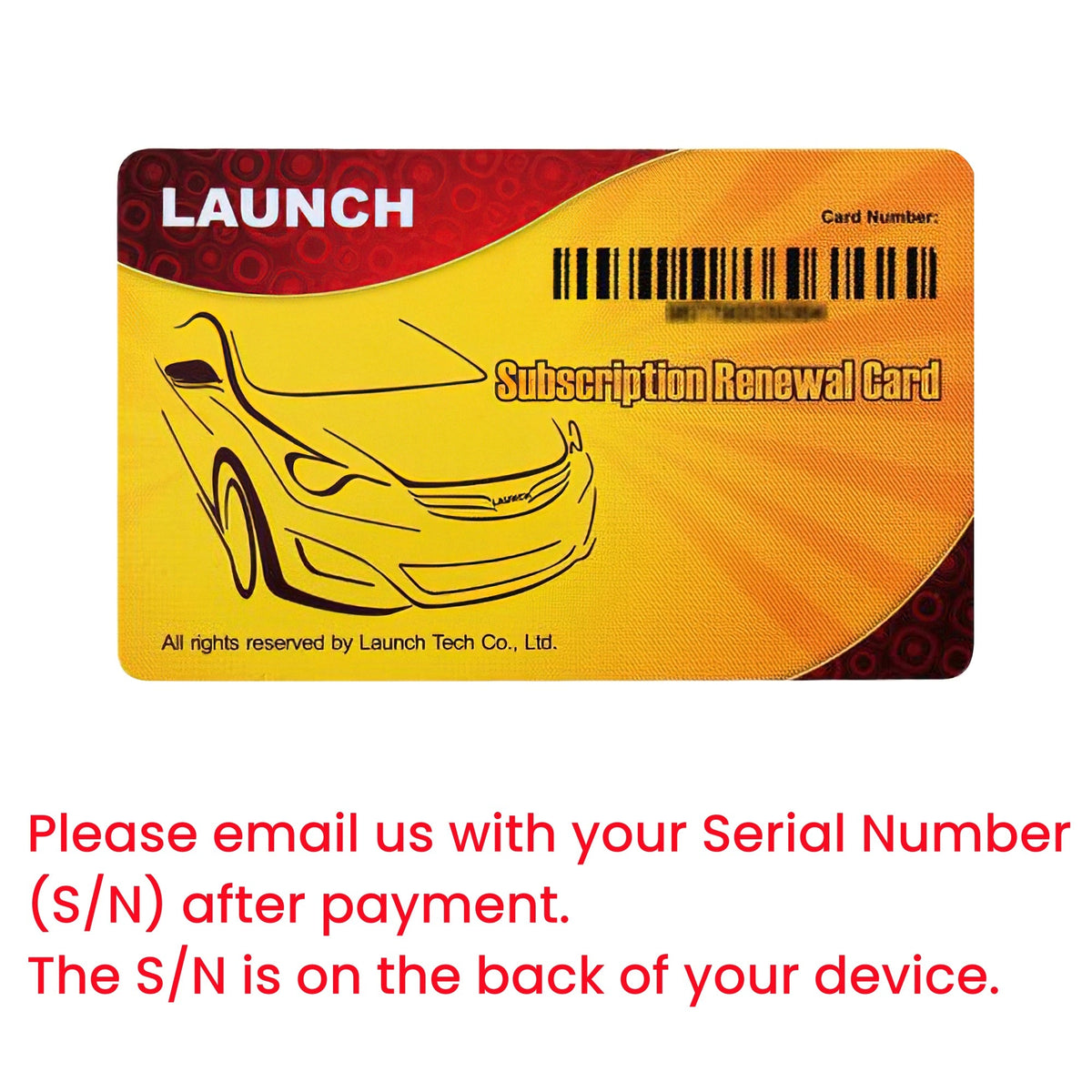 Launch Upgrade Card (For IMMO Plus) Main image
