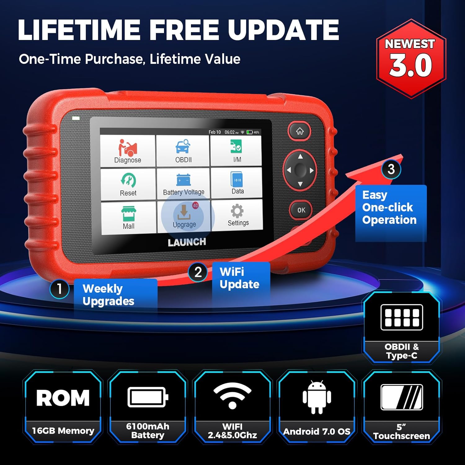 Launch CRP129X V3.0 OBD2 Scanner Secondary image