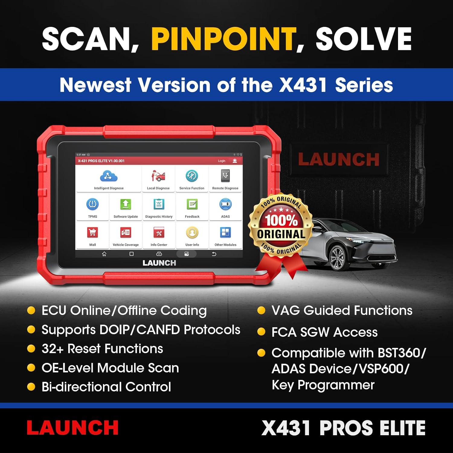 Launch X431 PROS ELITE Bidirectional Scan Tool Secondary image