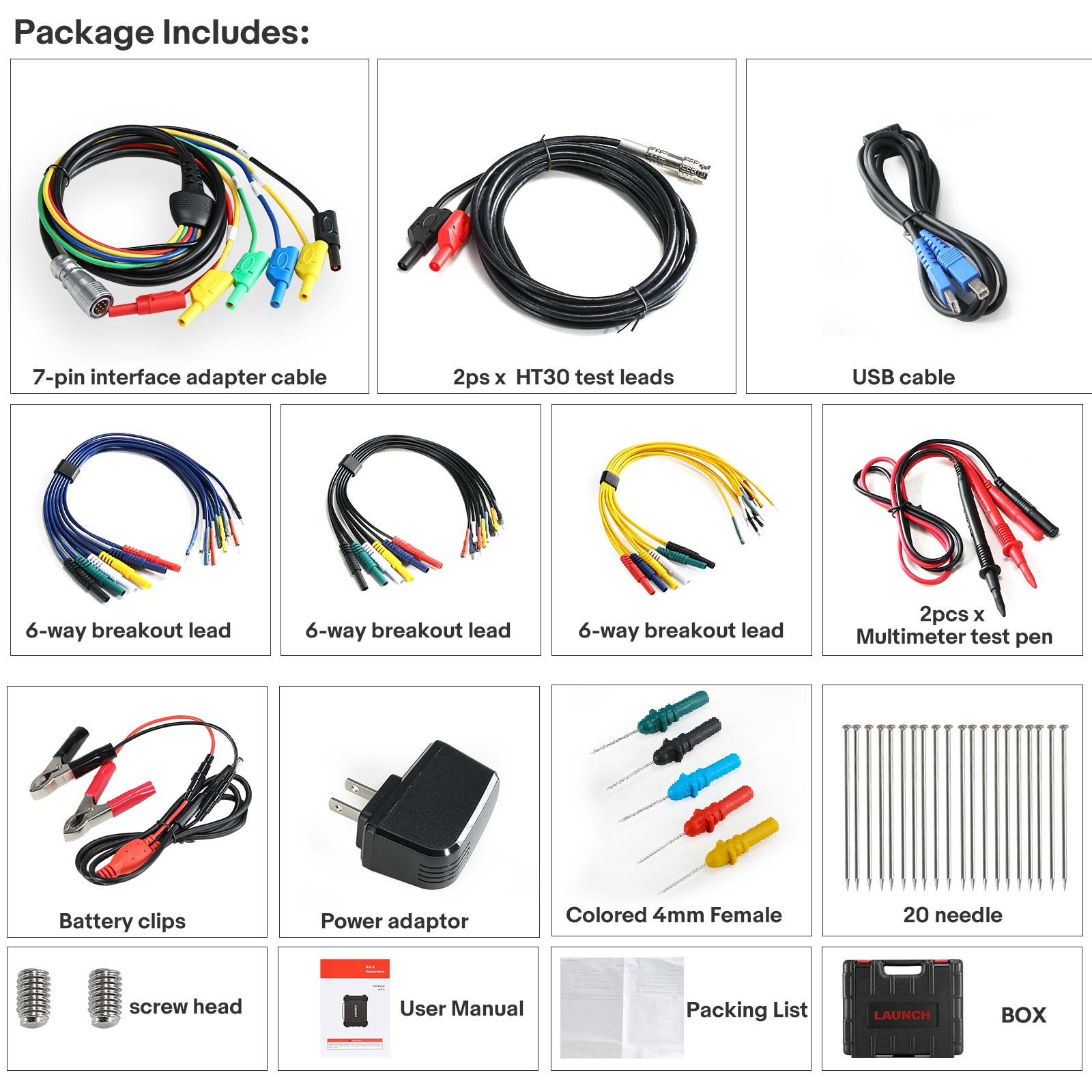Launch X431 Sensorbox S2-2 DC USB Oscilloscope 2 Channel for X431 PAD V/PAD VII Secondary image