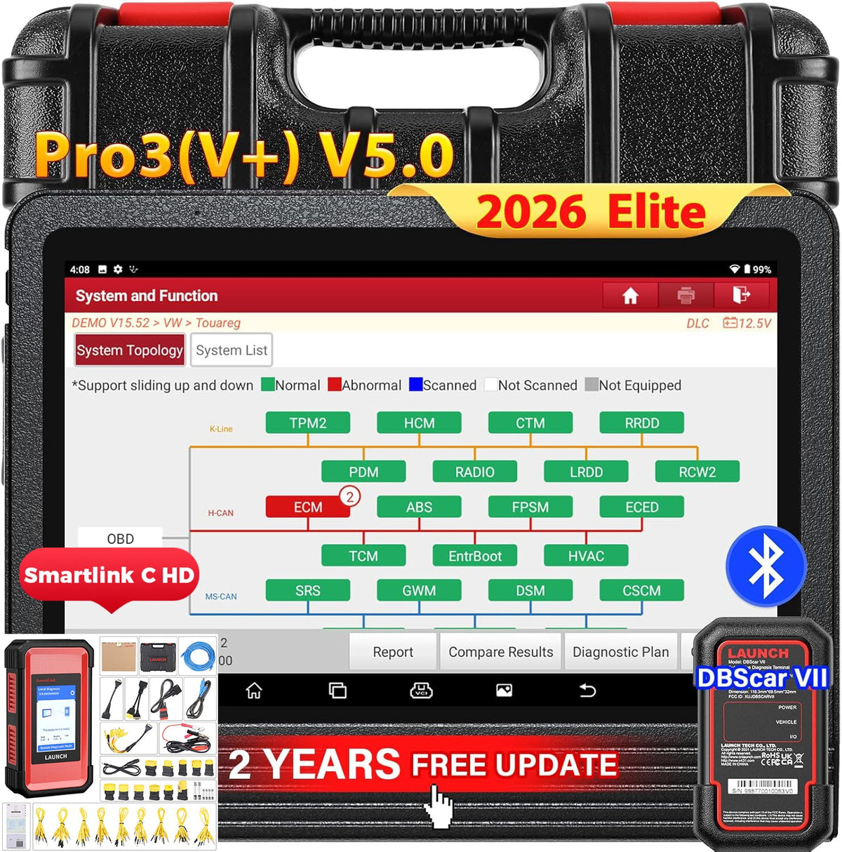 Launch X431 V+ 5.0 PRO3 with Smartlink C Heavy Duty Truck Diagnostic Scanner Main image